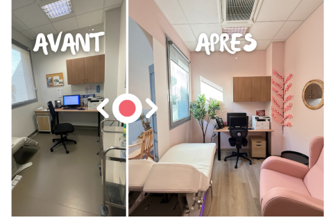 cabine socio esthétique avant-après